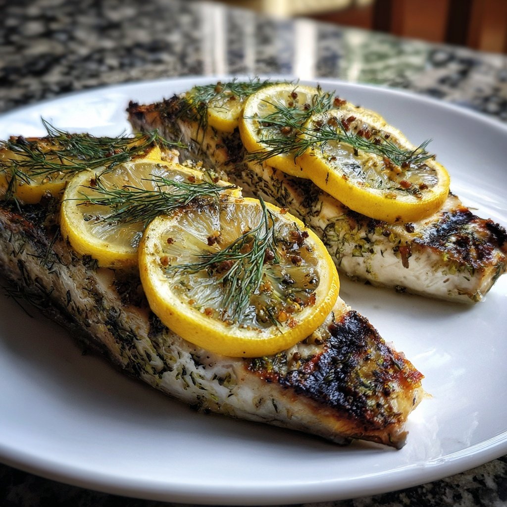Gesund & Leicht Zitronen-Gegrillter Fisch