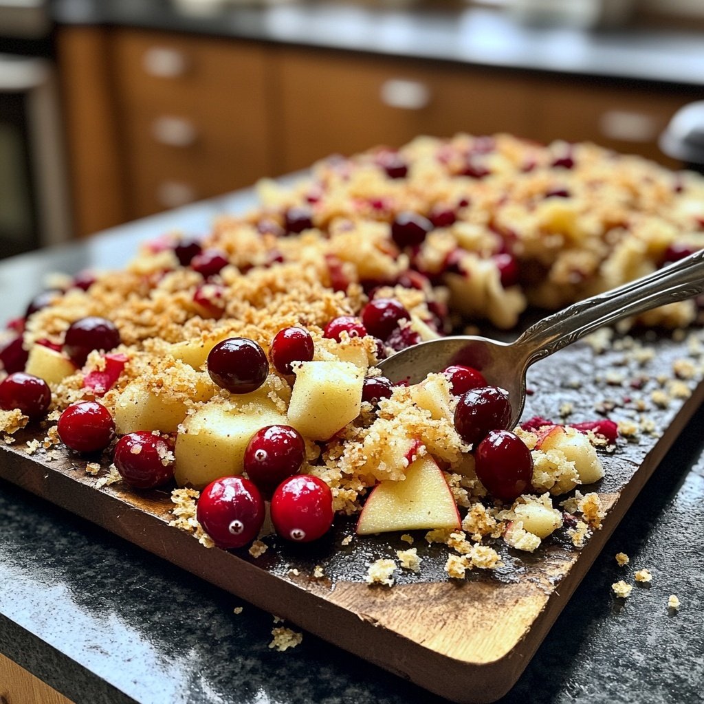 Traditionelle Cranberry-Apfel-Füllung