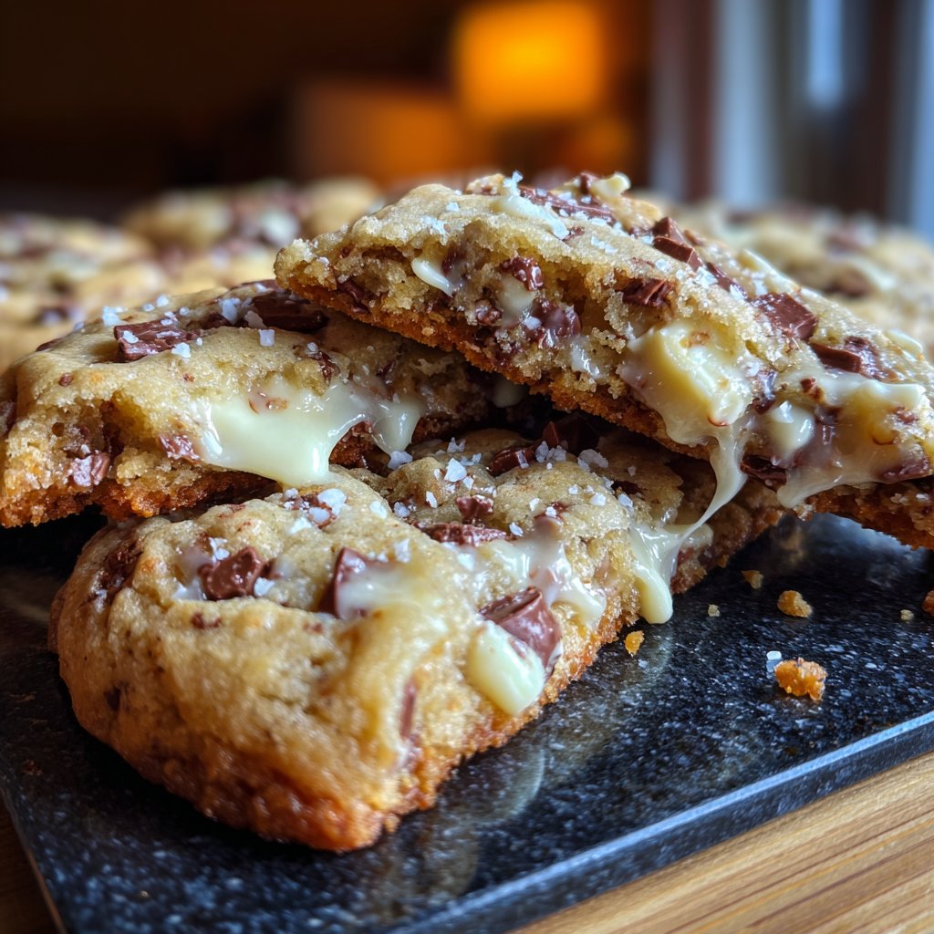 Cookies mit weißer Schokolade