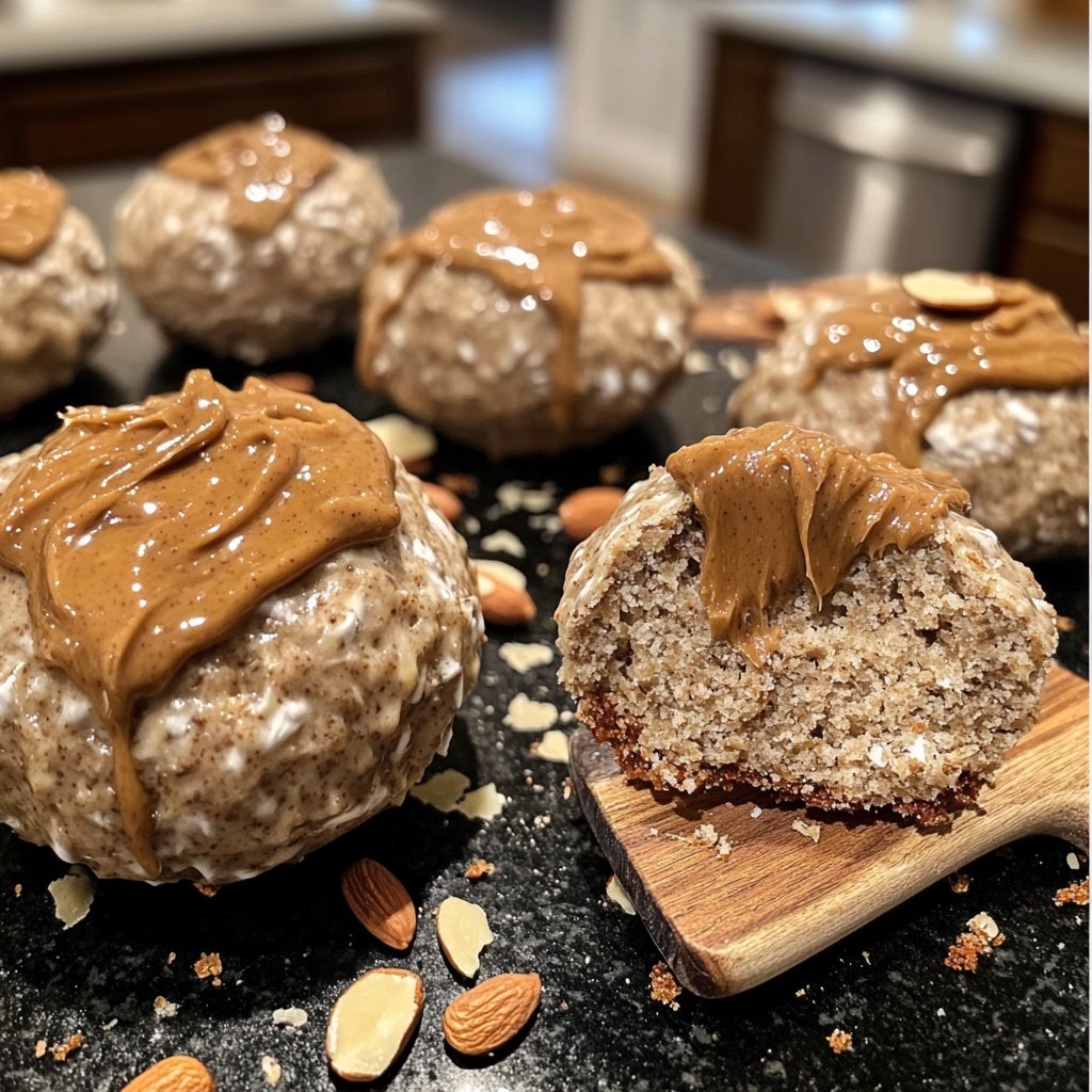 Protein Bällchen mit Mandelmus