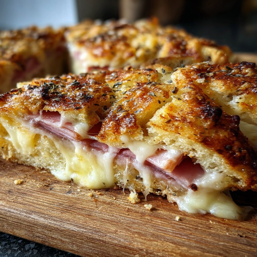 Zupfbrot Mit Schinken Und Käse