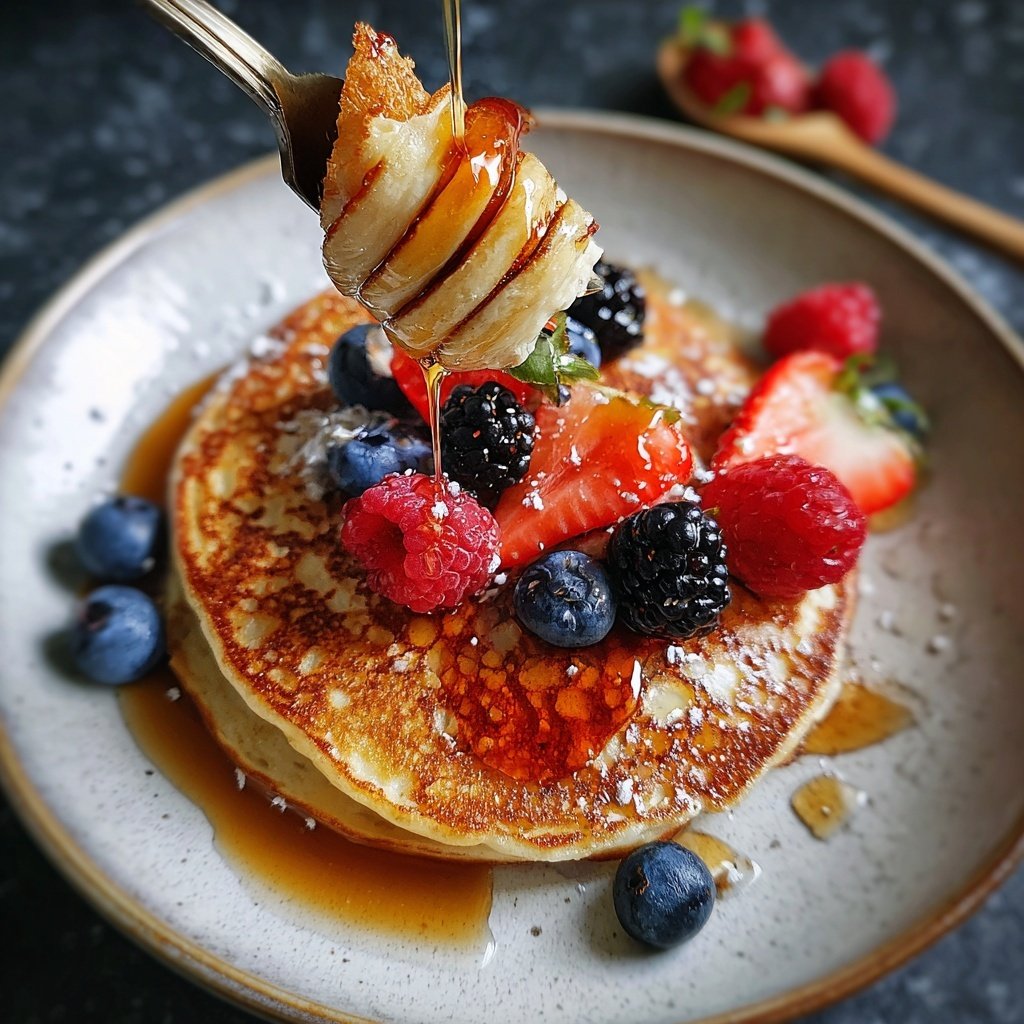 Pfannkuchen mit Joghurtteig