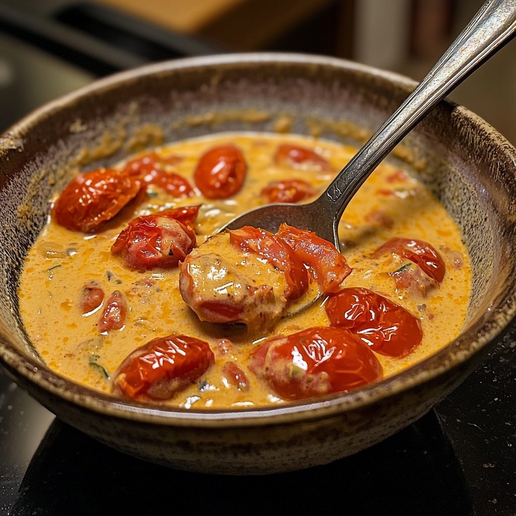 Tomatensuppe mit Ofentomaten