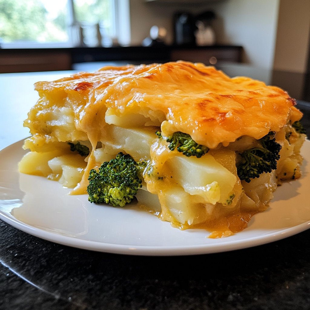 Kartoffelauflauf mit Brokkoli