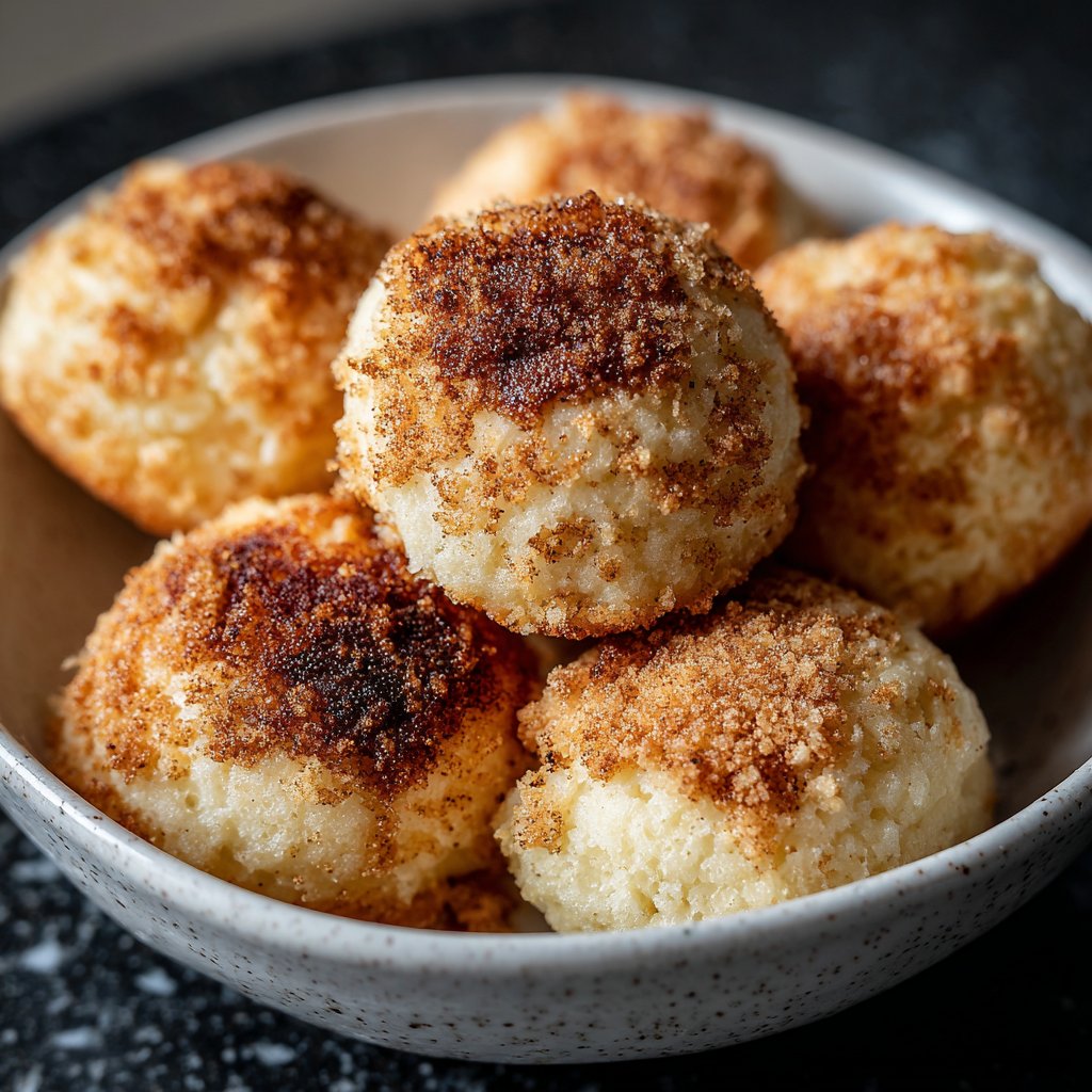 Quarkbällchen aus dem Airfryer ohne Zucker