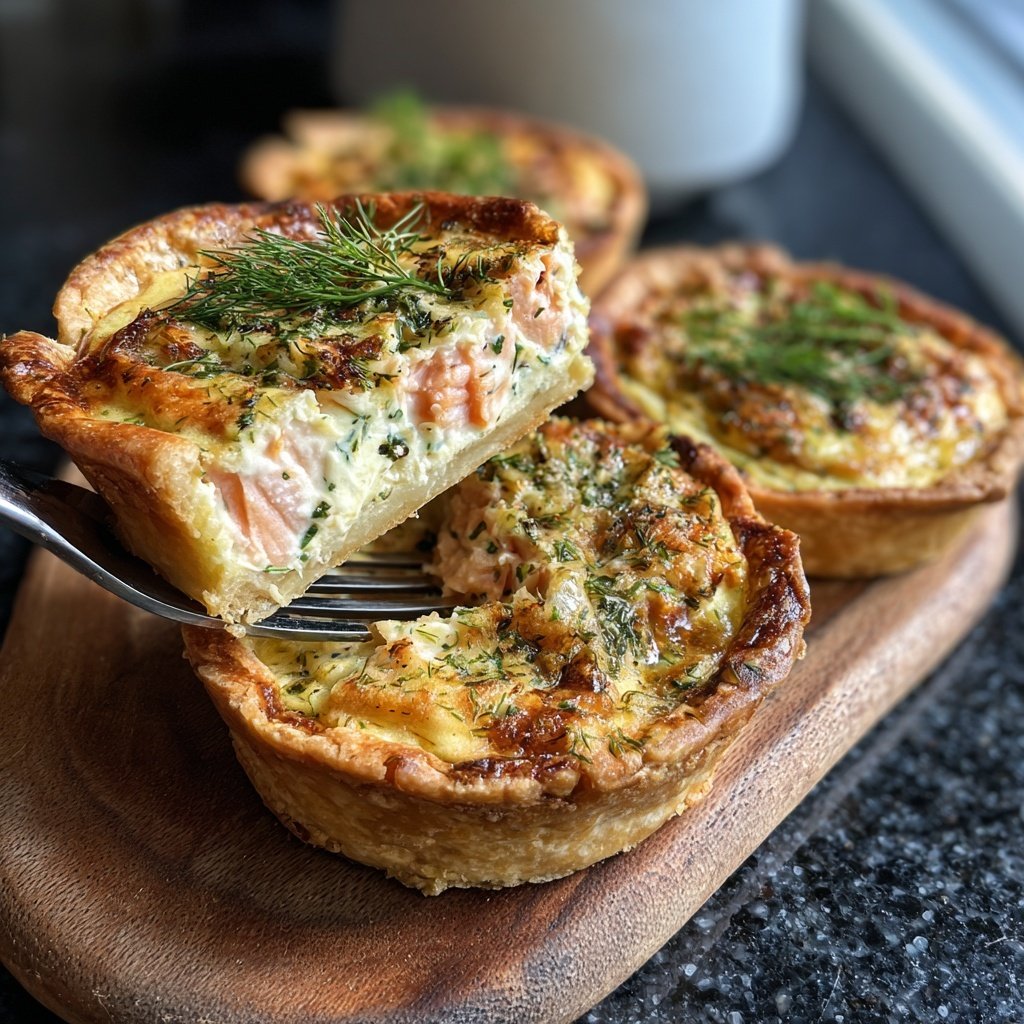 Mini-Quiches mit Lachs
